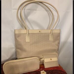 Etienne Aigner four piece satchel set